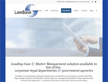 Tablet Screenshot of lawbase.com